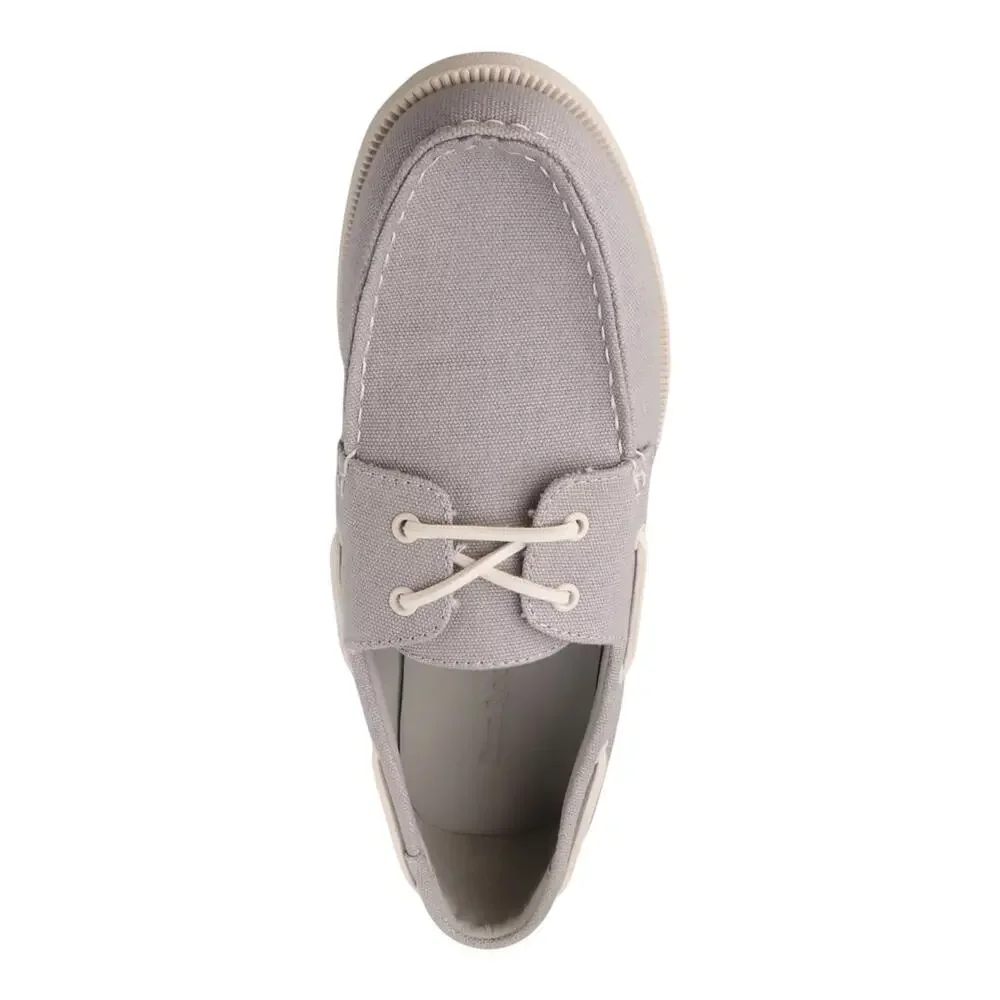 Club Room Men's Elliot Lace Up Boat Shoes Gray Size 8
